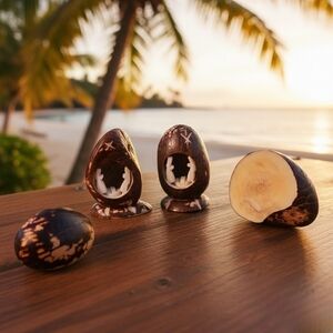 Handmade nativity carved in Tagua Nut